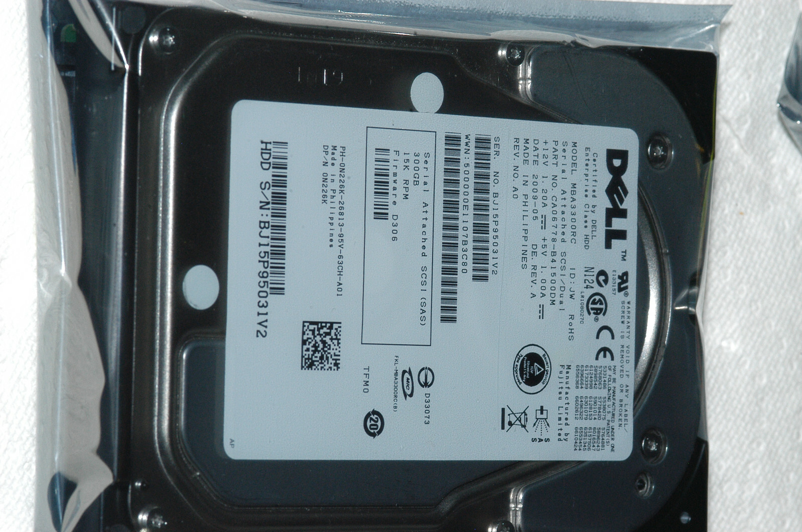Dell 300 GB,Internal,15000 RPM,3.5" (N226K) Hard Drive