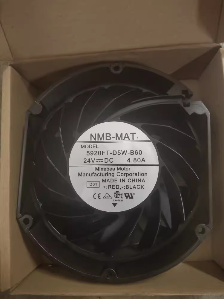 NMB-MAT 5920FT-D5W-B60 17251 DC24V 4.80A 17CM Inverter Cooling Fan
