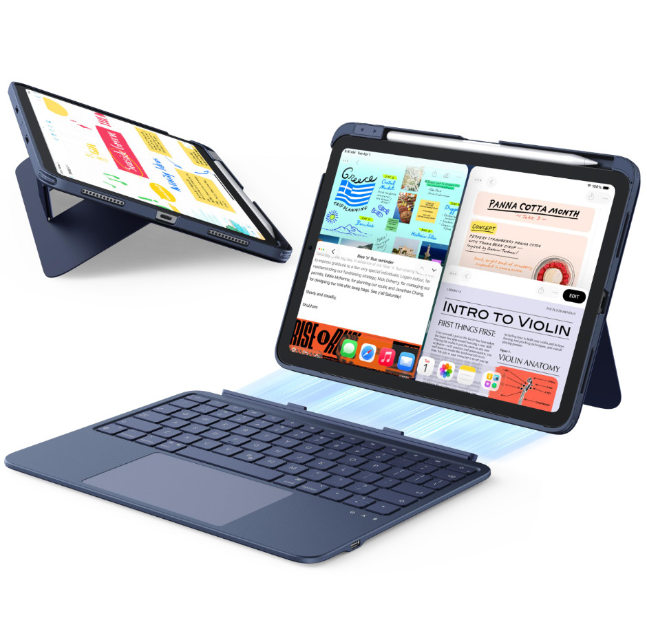 ESR Flex Detachable Keyboard Case for iPad Air 11" M4/M3/M2  & Air 10.9" 5th/4th