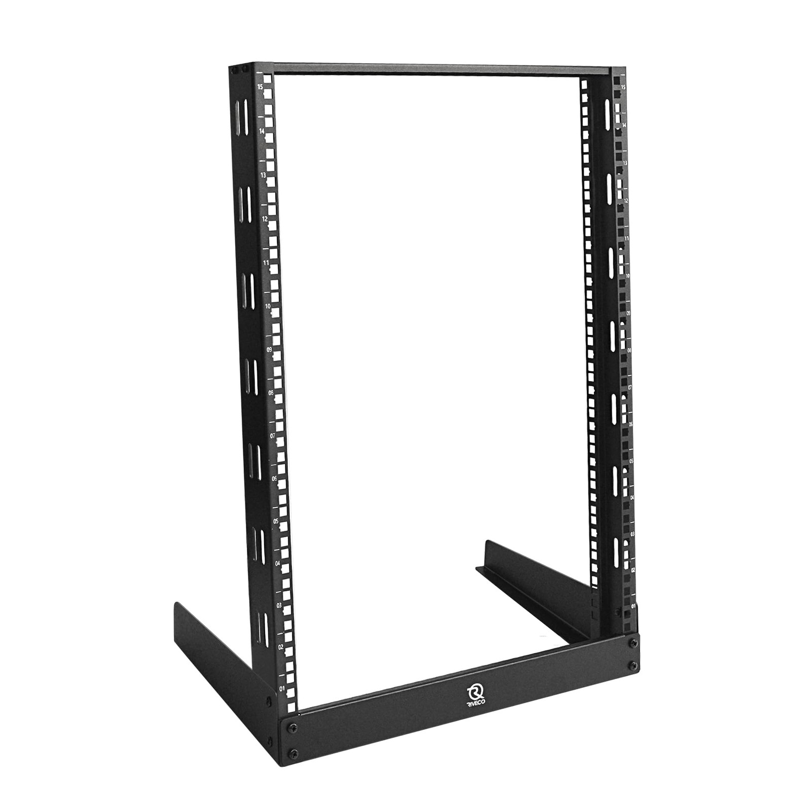 RIVECO 15U Desktop Rack for Audio and Network Devices 19 Inch 2 Post Open Fra...