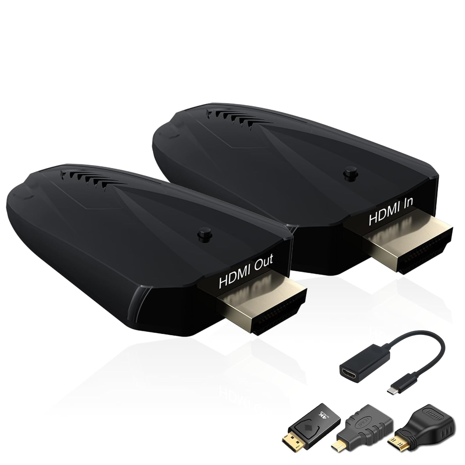 4K Wireless HDMI Transmitter and Receiver, 500 FT/150M Range, Plug and Play 2...