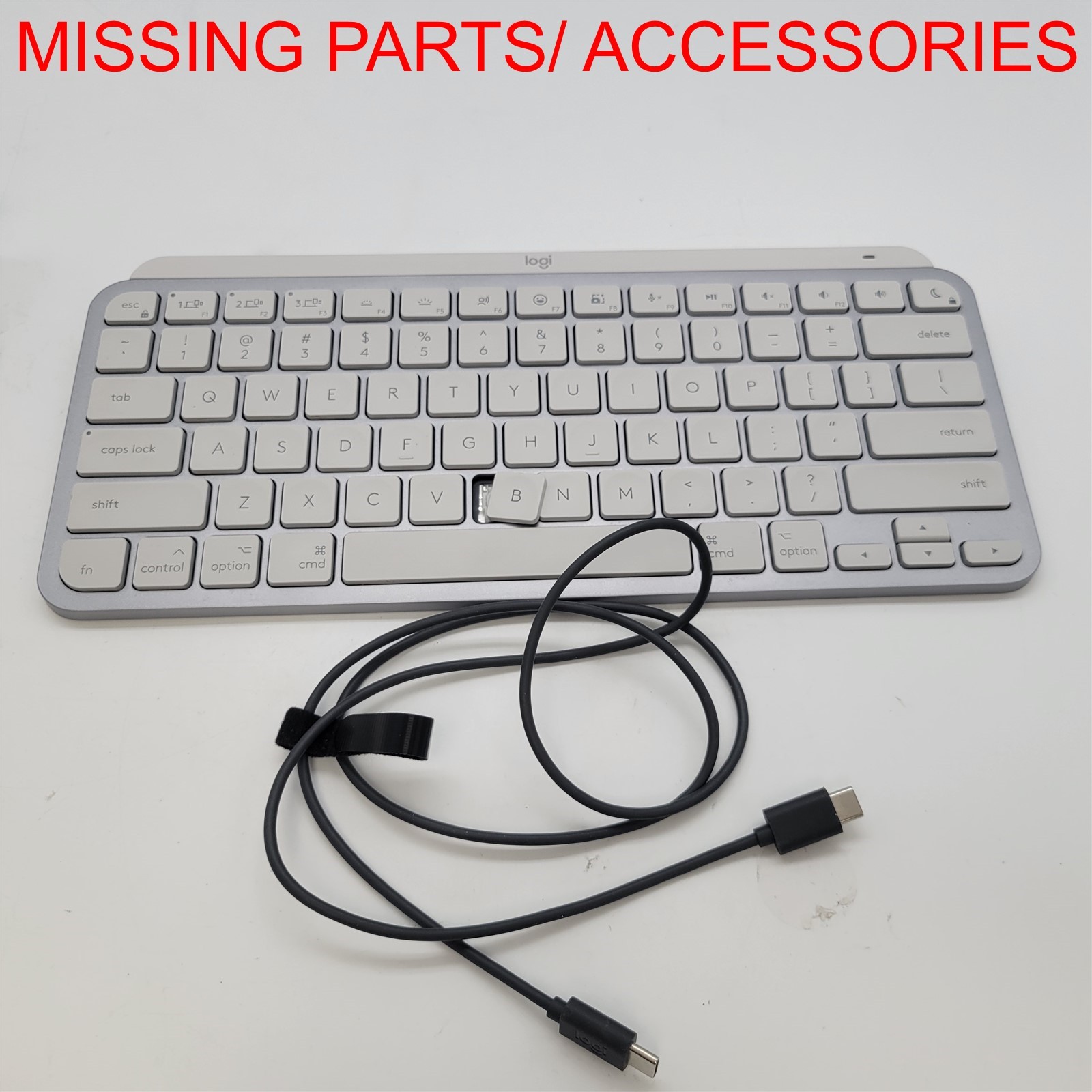 Logitech MX Keys Mini for Mac Wireless Keyboard, Pale Grey [920-010389] *READ*