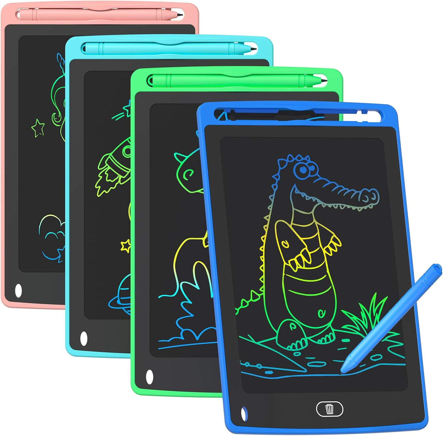 4/12 Pack LCD Writing Tablet 8.5" Color Drawing Board Kids Educational Toy New