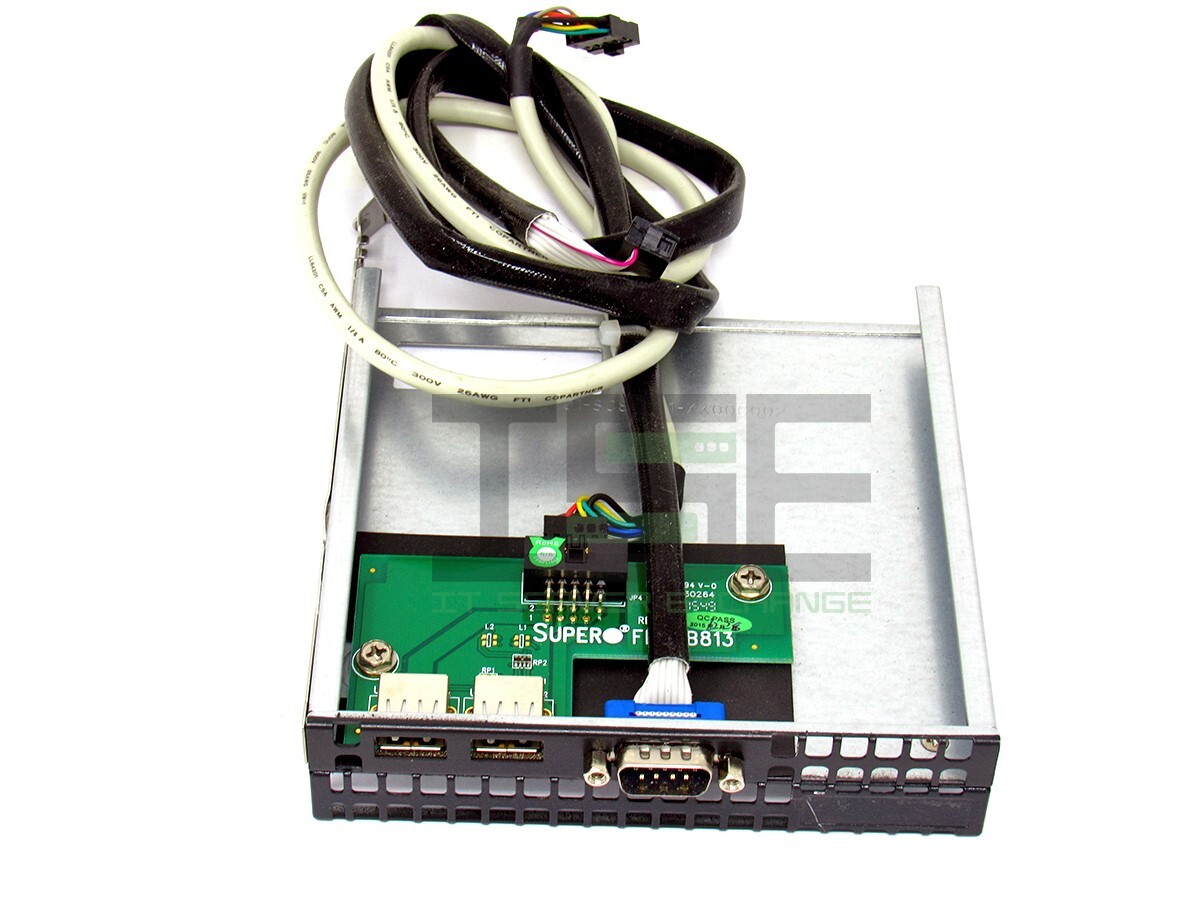 Supermicro FPUSB813 I/O Board 2X USB Ports 1X Serial Com Tested Working w/Cables