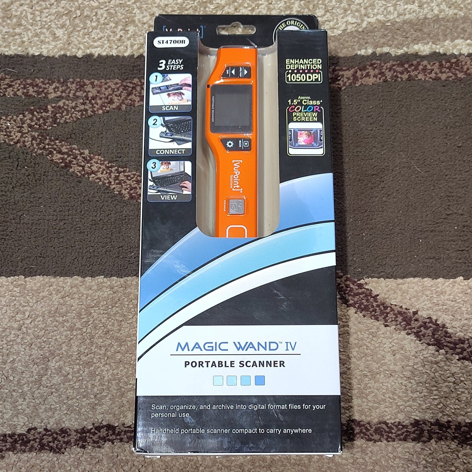 VuPoint PDS-ST470OR-VP Compact Portable Wand Scanner