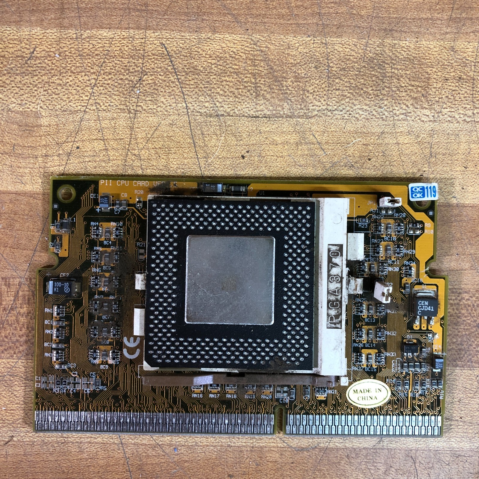 PCChips Slot 1 to Socket 370 CPU Adapter Card Slocket PII CPU CARD V1.5 Retro PC