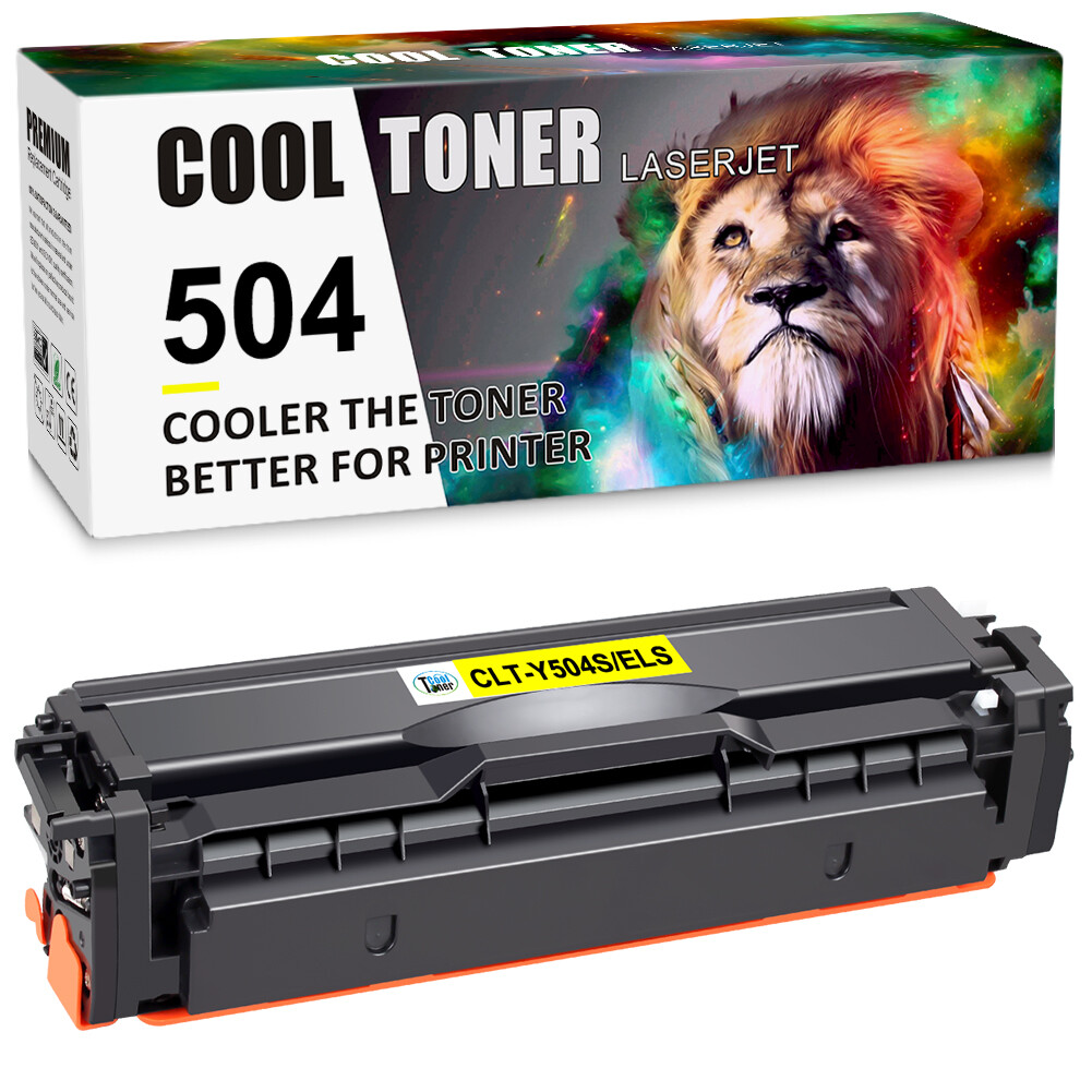 1PK CLT-Y504S Yellow Toner 504S For Samsung Xpress SL-C1810w CLX-4195 CLP-415N