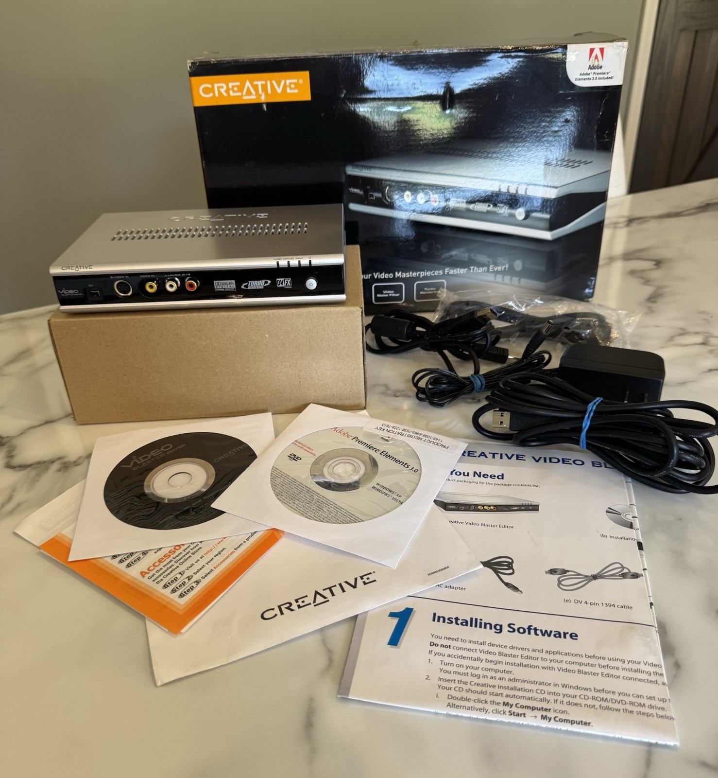 Creative Technology Video Blaster SB0630 Editor Original Box *RCA Not Included*