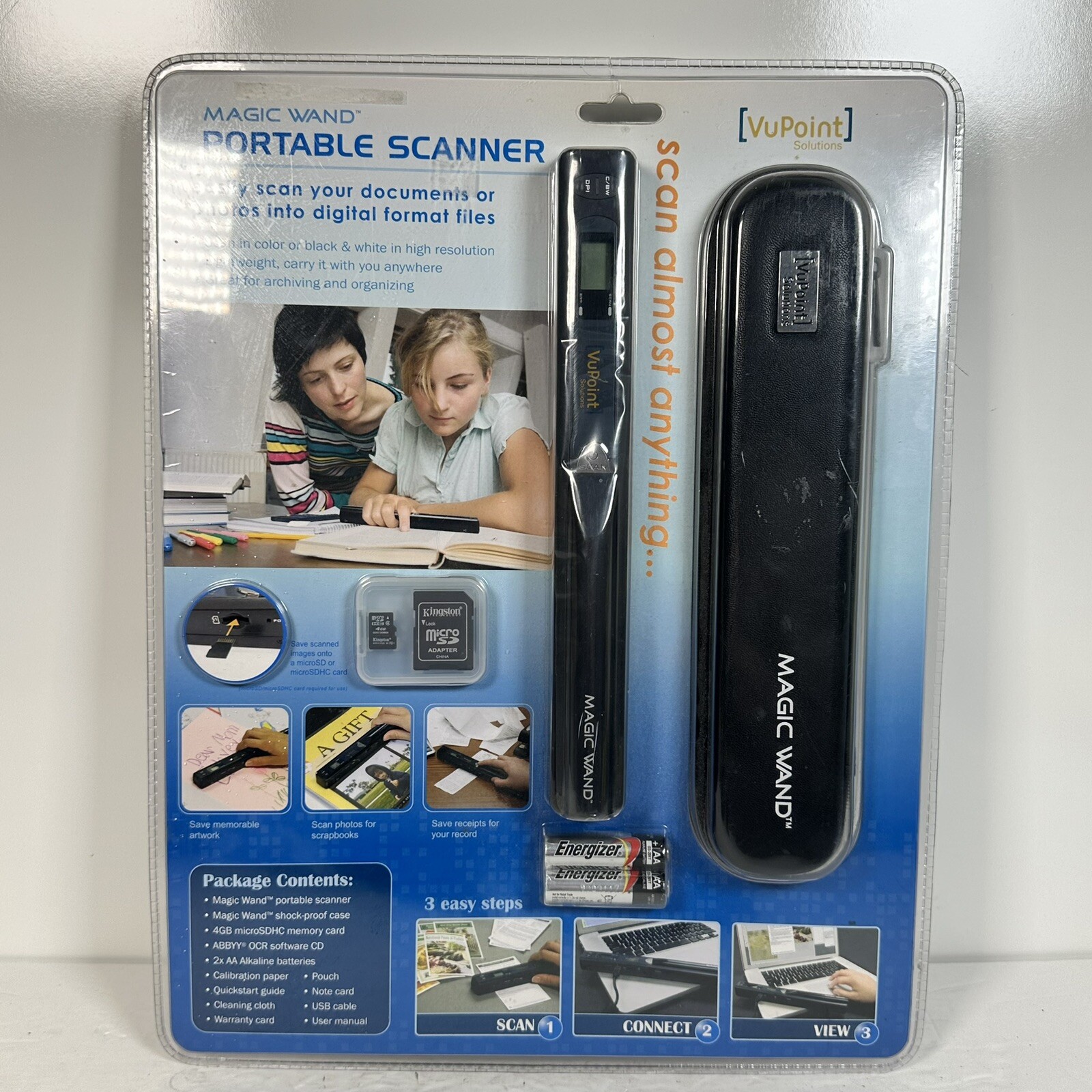 New Sealed VuPoint Solutions ST415 Handheld Magic Wand Portable Scanner