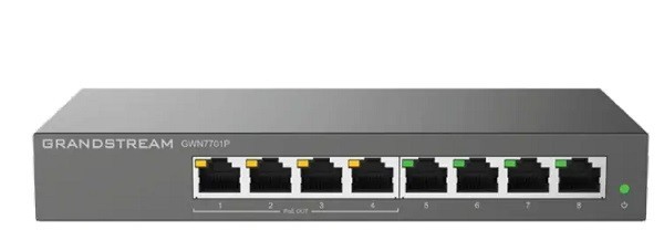 GWN7701P - Unmanaged 8 Port PoE Switch