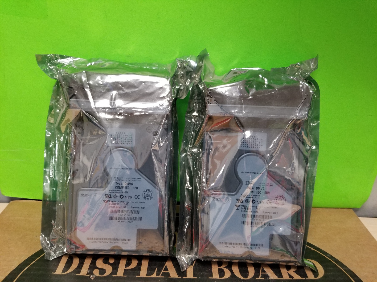 NEW LOT OF 2 IBM Model Type DMVC 9GB Hard Drive 34L7702 #J1730