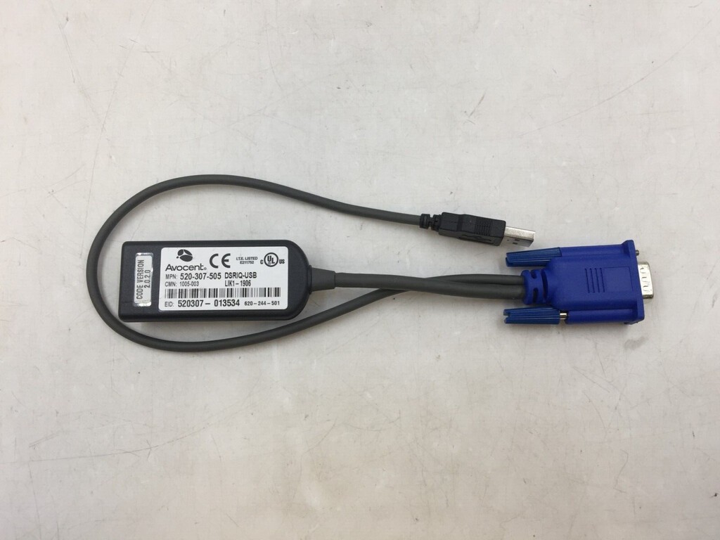 Avocent KVM Interface DSRIQ-USB Network Switch Adapter 520-307-505 FREE S/H