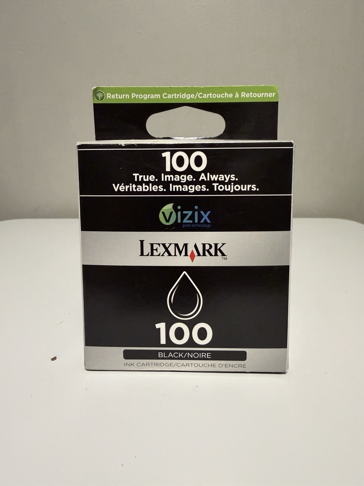 Lexmark Standard Yield 100 Ink Cartridge - Black Ink Vizix Print NEW IN BOX