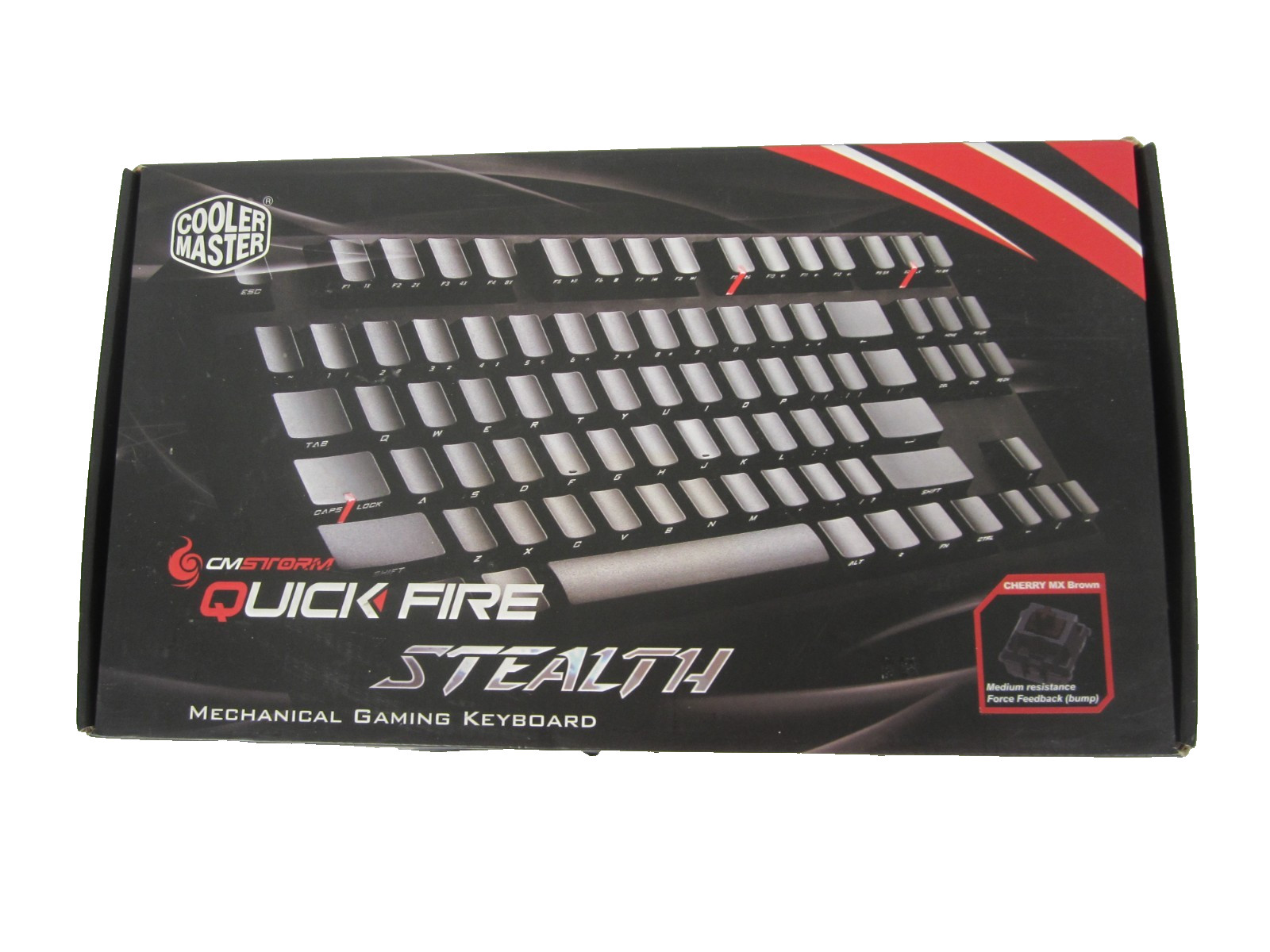 CM Storm Quick Fire Stealth Mechanical Gaming Keyboard Cherry MX Brown New