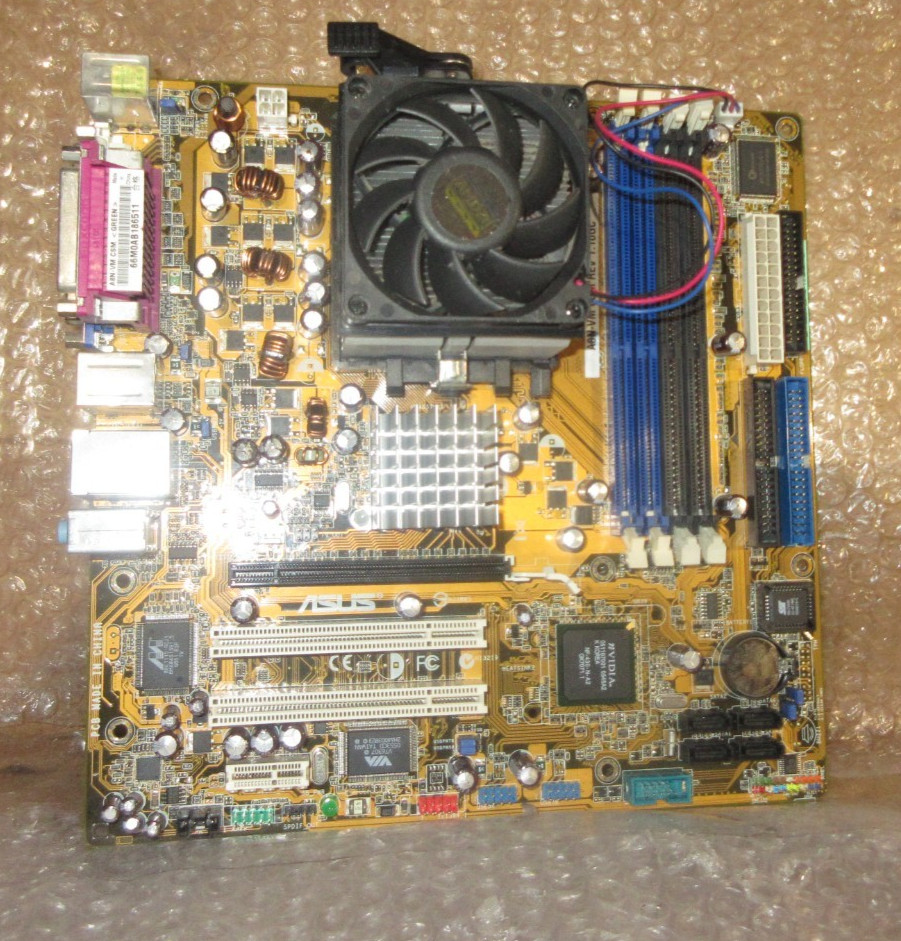 ASUS A8N-VM CSM MicroATX Motherboard Socket 939 AMD DDR 4-Slot w/ CPU Fan