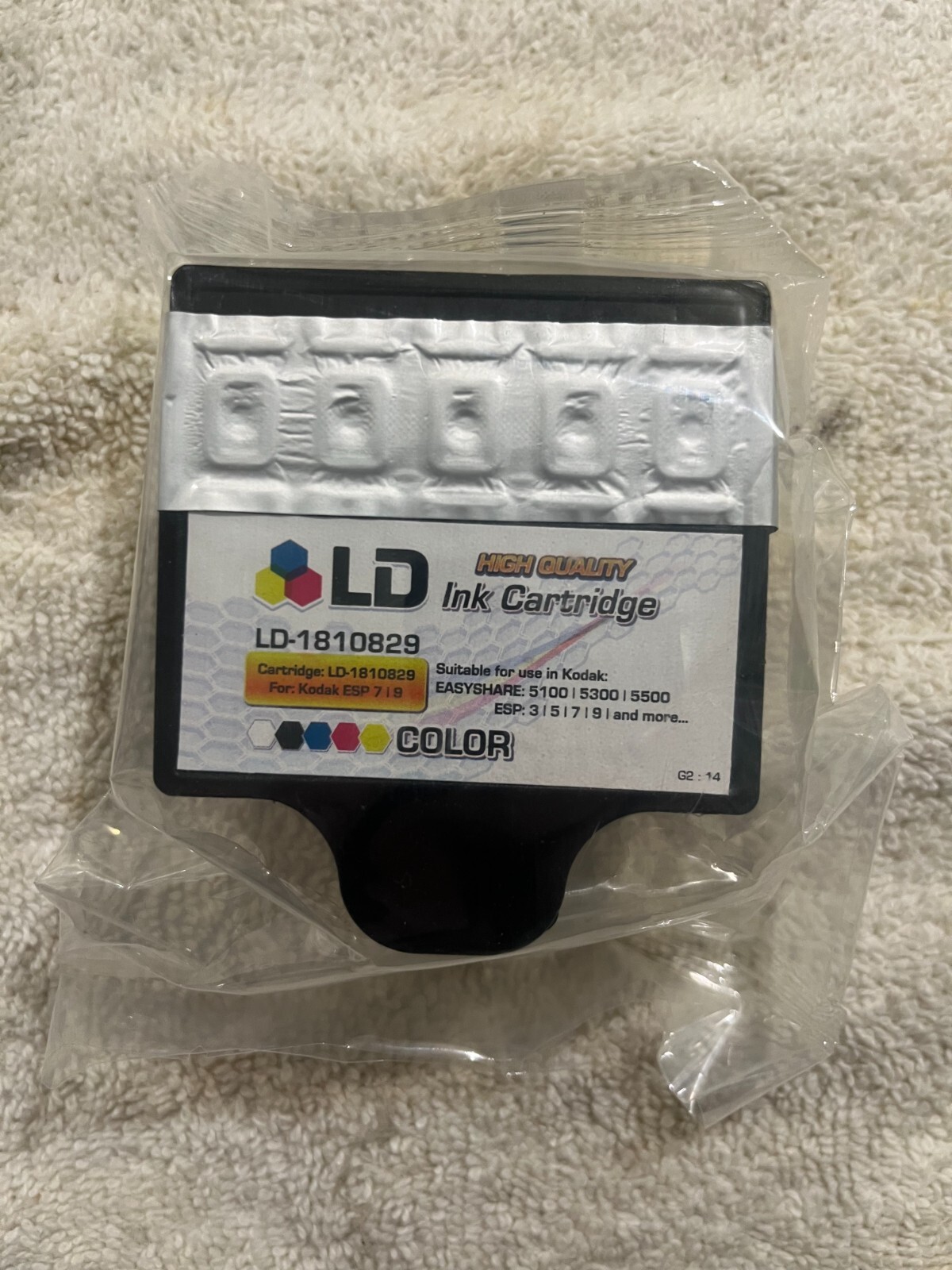 LD LD1810829 Color Ink Cartridge NOS Sealed In Plastic-For Kodak ESP 7 / 9