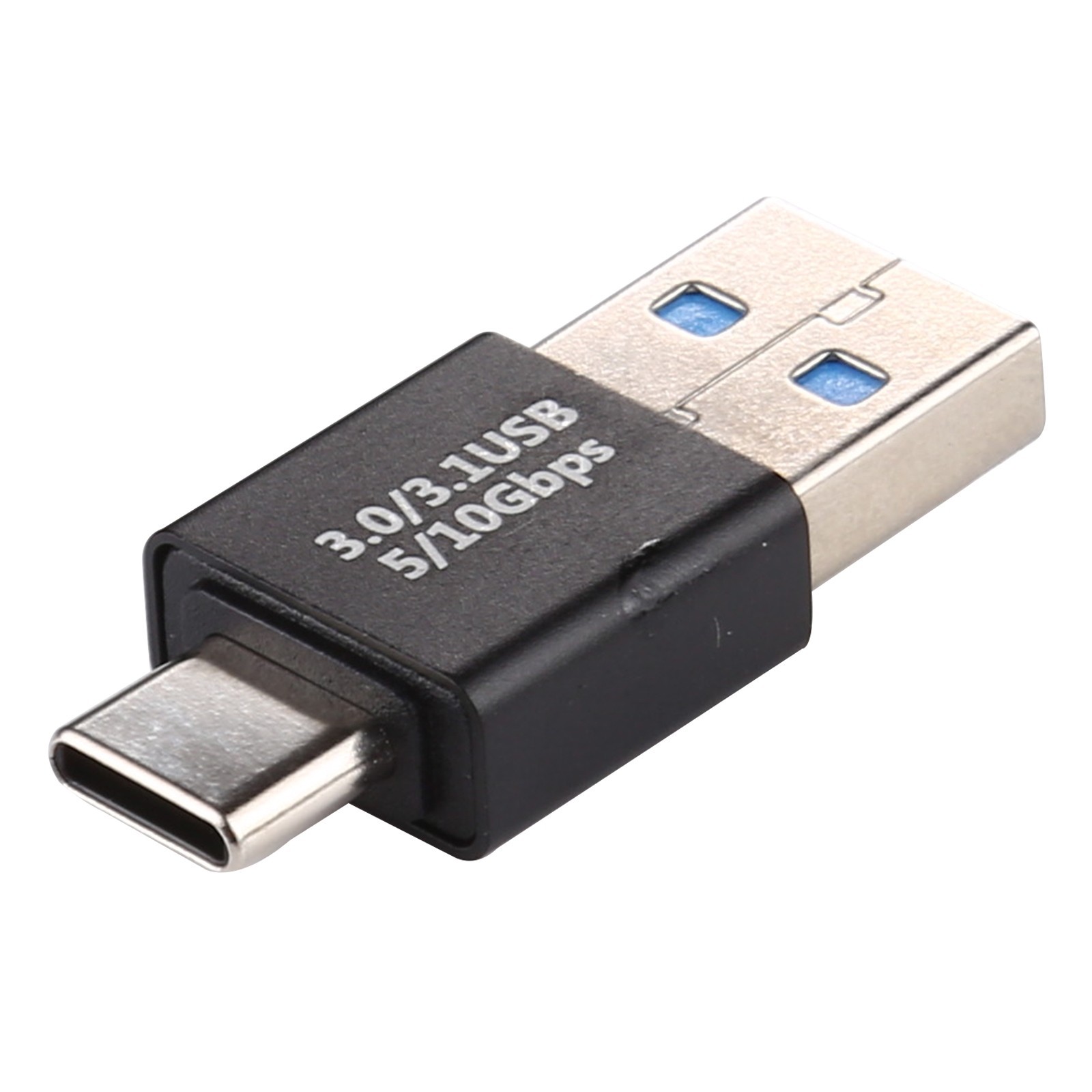 Adaptador de aleación de aluminio macho tipo C / USB-C a USB 3.0 macho