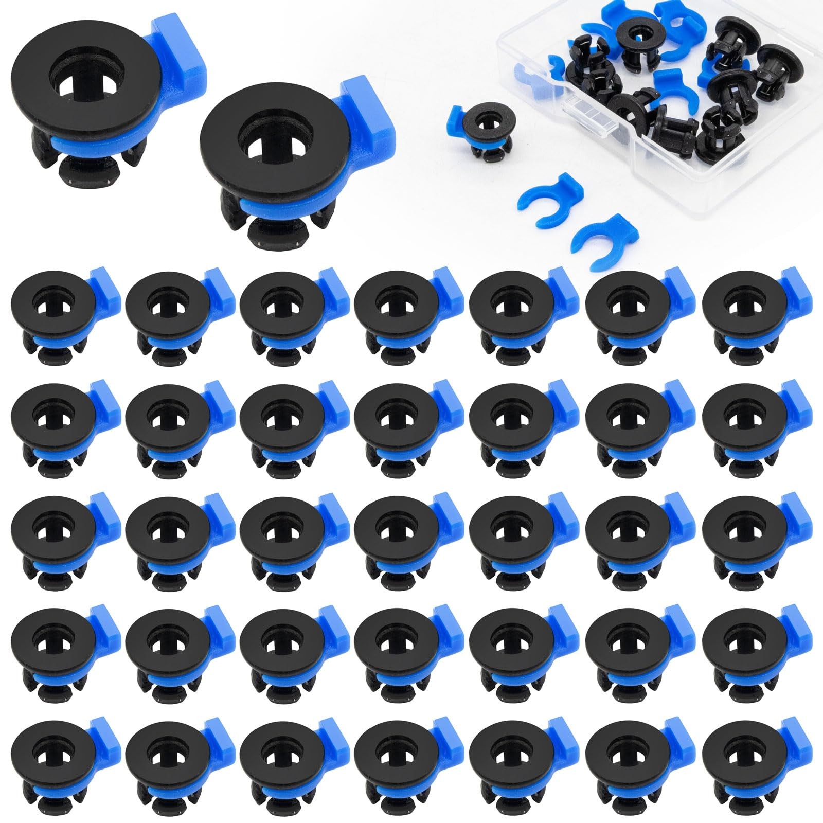 40 Pc Bowden Tube Coupler Collet Clip Set 4mm 3D Printer 1.75mm Filament