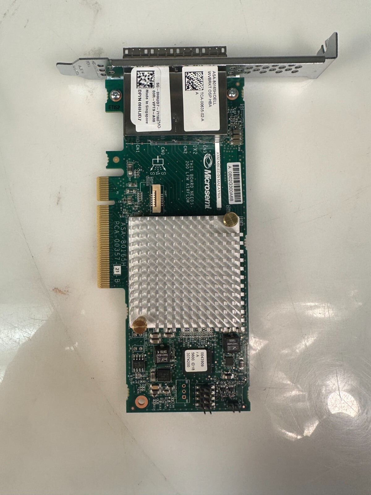 Dell ASA-80165H Quad-Ports 12GbE SFP PCIe SAS Host Bus Adapter Dell P/N: 0HHJD7