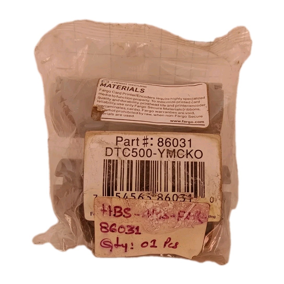 Fargo DTC500 YMCKO Ribbon Part 86031 ID Card Printer Print Ribbon