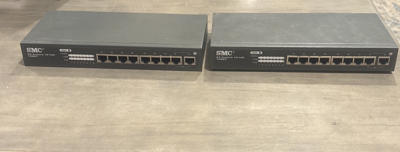 lot 2 smc ez switch 10/100 108dt