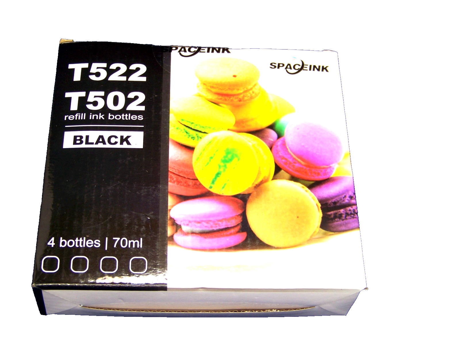 Officenter Refill Ink Bottles T502 T522 Black/Extra Large 4 Combo Packs 127ml