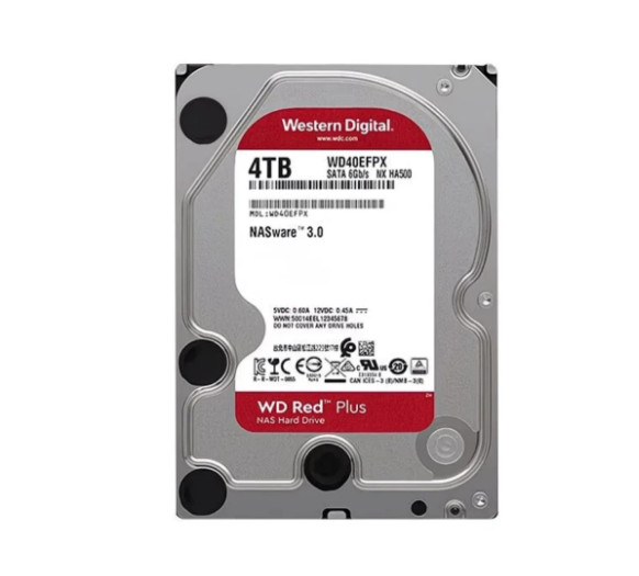 Western Digital Red 4TB 5400 RPM 64MB SATA CMR WD40EFPX.