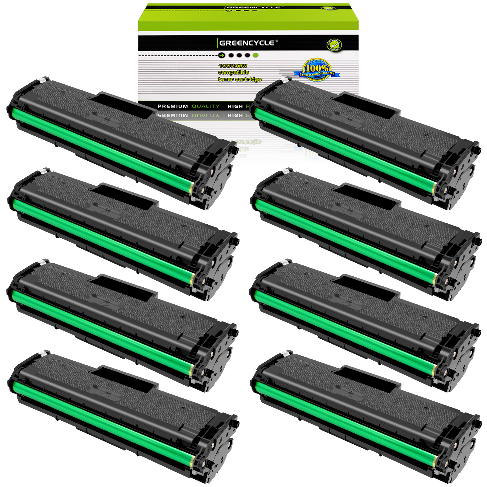 8PK MLT-D111L Toner Compatible with Samsung Xpress 111L SL-M2022 M2026 M2070W M2