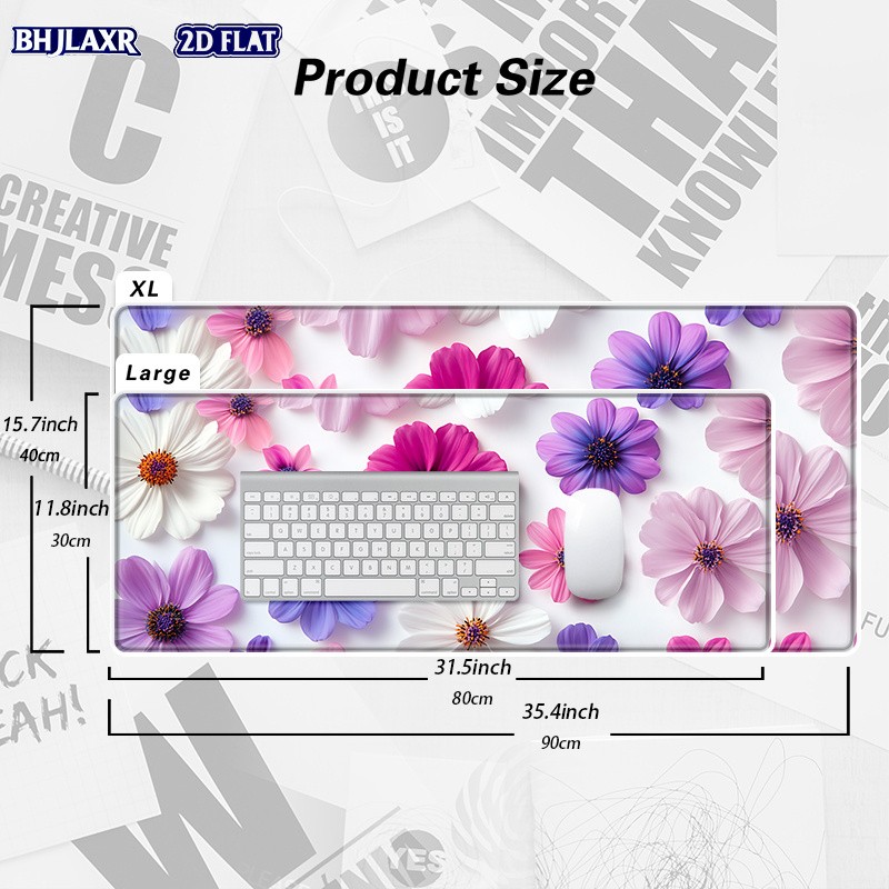 1pc Suitable for Gaming & Office Desk Mat with Non-Slip Rubber Base & Stitched