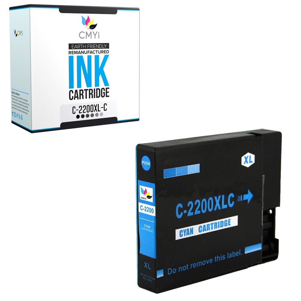 1-Pack CMYi Compatible PGI-2200XL Cyan Ink Cartridge fits Canon MAXIFY MB5420