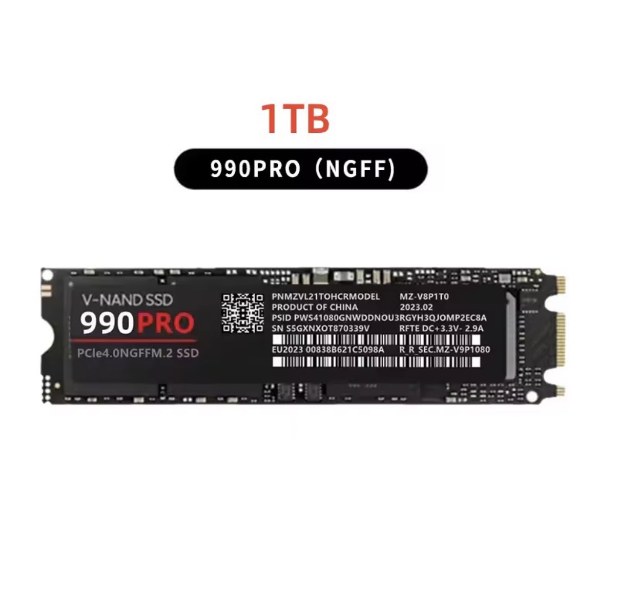     1TB M.2 PCIe 4.0 NVMe Internal SSD Solid State Drive for Laptop Desktop PC