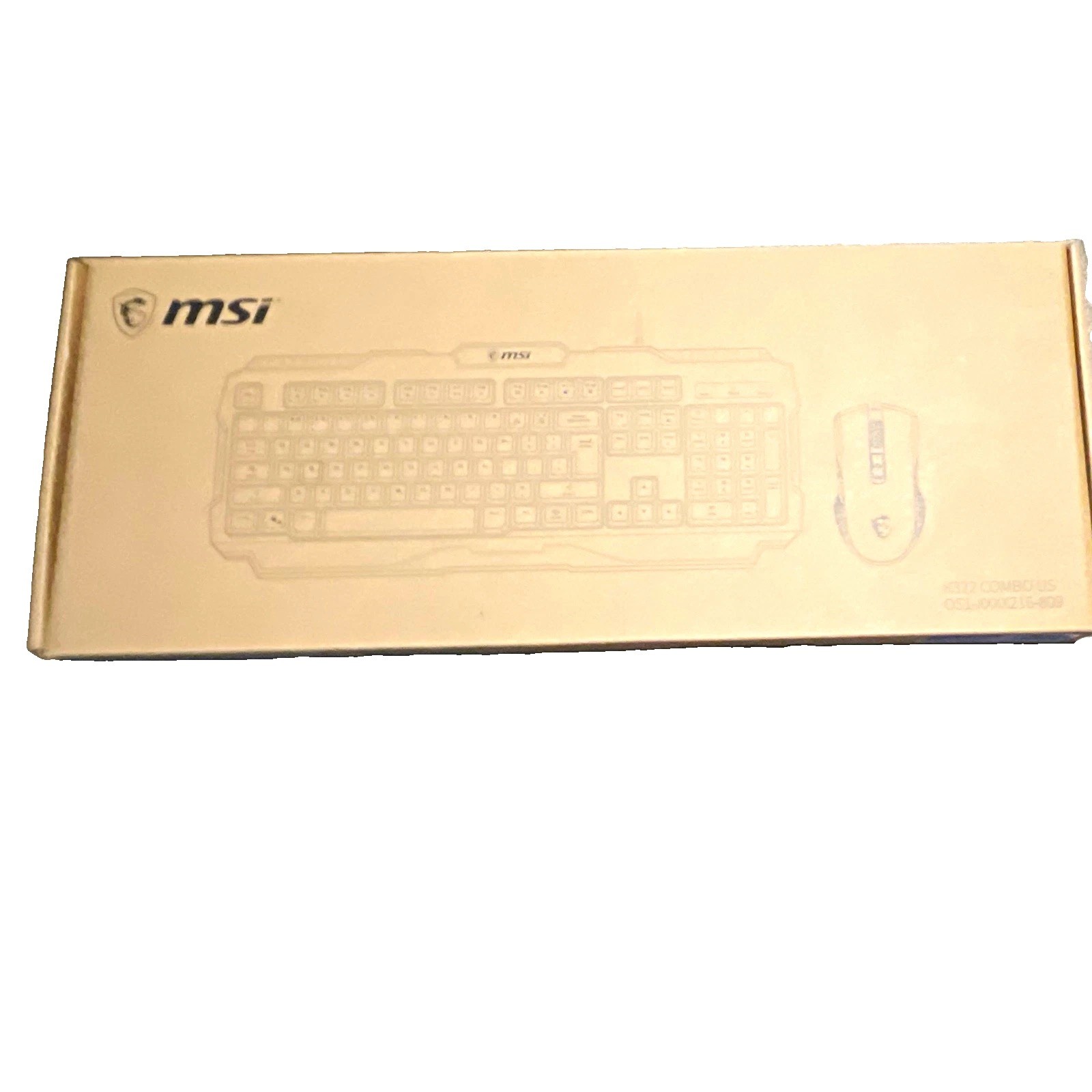 Gaming Keyboard & Mouse MSI K322 COMBO US Wired Bundle Plug & Play Black