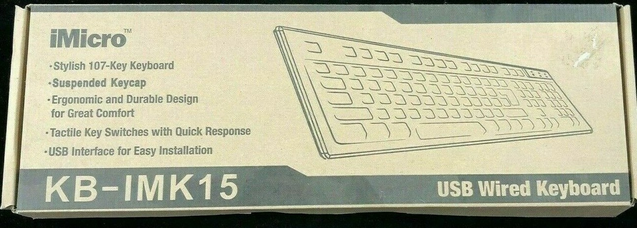NEW iMICRO KB-IMK15 USB Wired 107-Key KEYBOARD