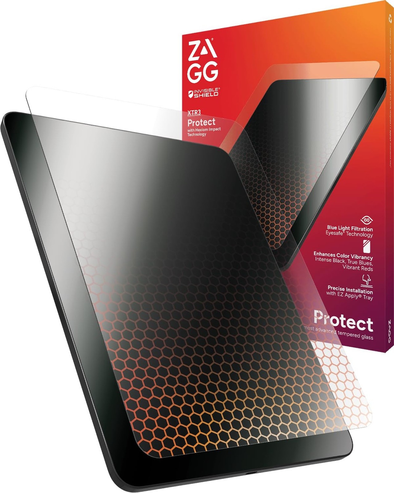 ZAGG Glass XTR3 iPad Pro 13" (M4) Screen Protector - Advanced Hexiom Impact T...