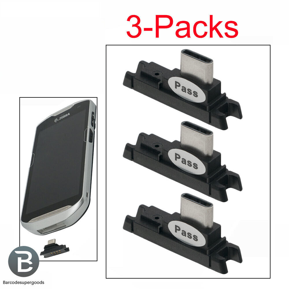 3pcs For for Zebra Symbol TC51 TC510K TC56 TC52 TC57 Sync & Charge Connector