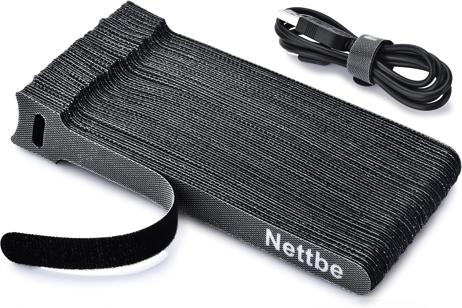60 Pcs 6 Inch Reusable Cable Ties Adjustable Cord Straps Wire Organizer Set
