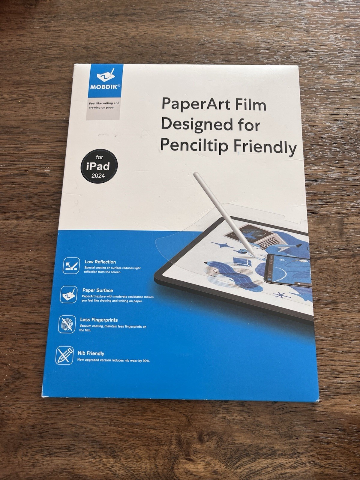 2-Pack Paper Art Screen Protector Film Matte Anti Glare For iPad 2024
