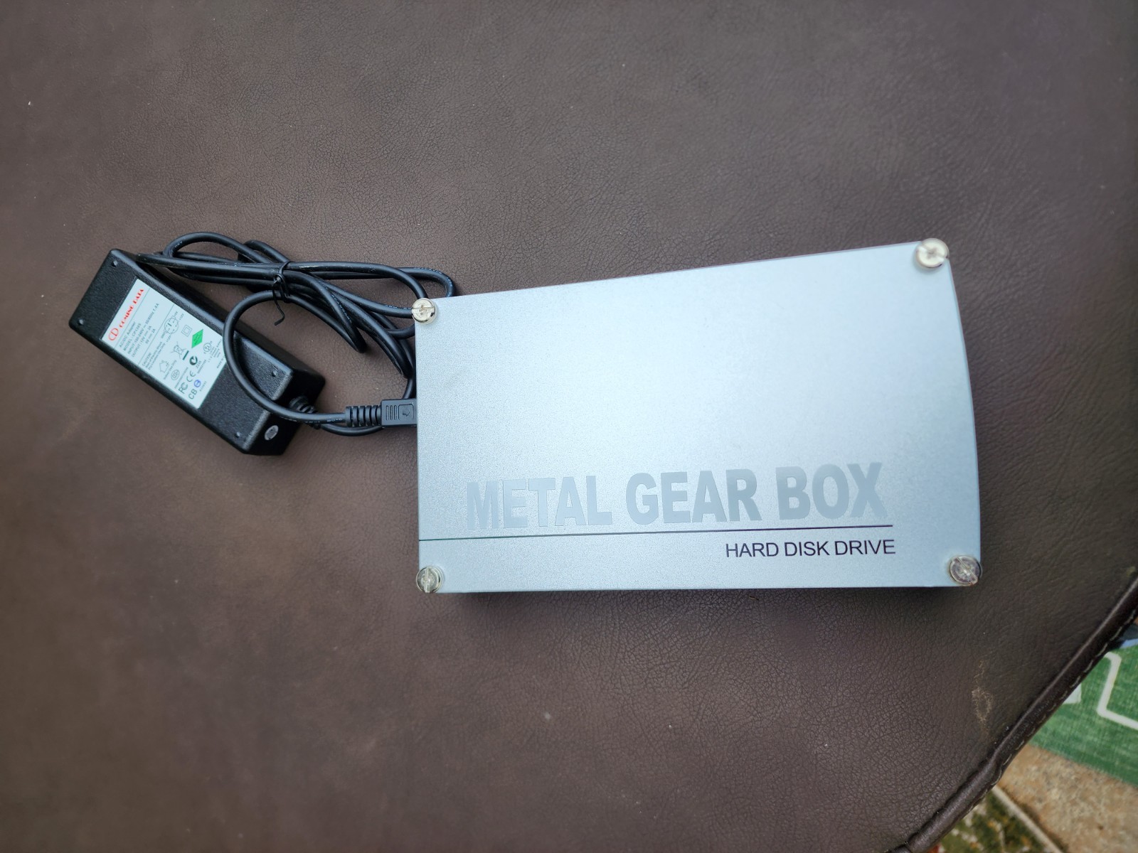 Metal Gear Box Hard Disk Drive case and power supply