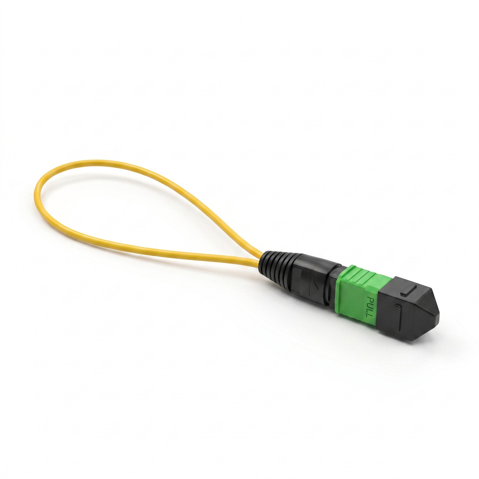 MPO Female Fiber Loopback Adapter Single‑Mode OM3 OM4 8/12/24 Cores Test Plug