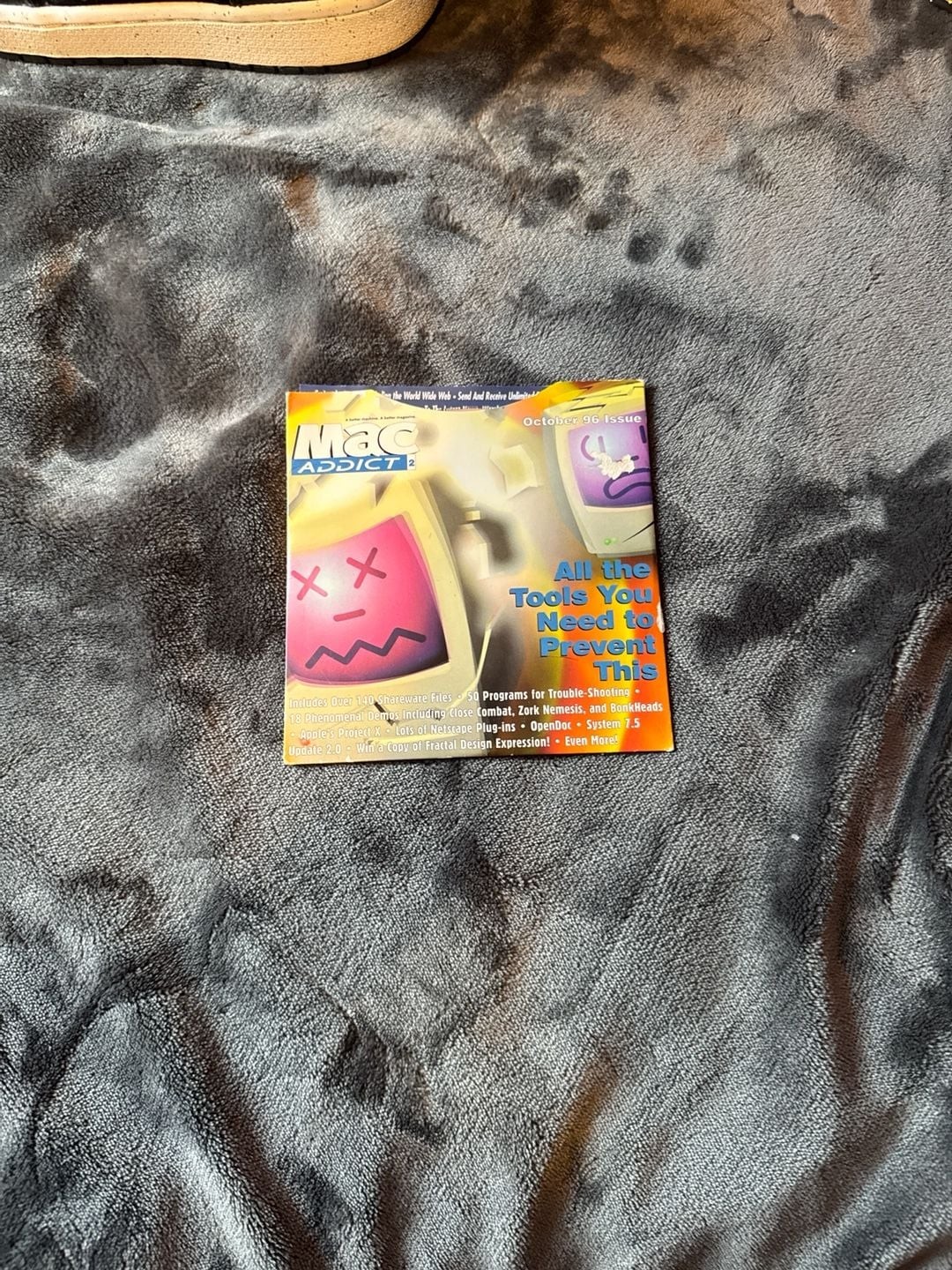 Vintage MacAddict Magazine CD-ROM Disc #2 October 1996 Apple Software Collection