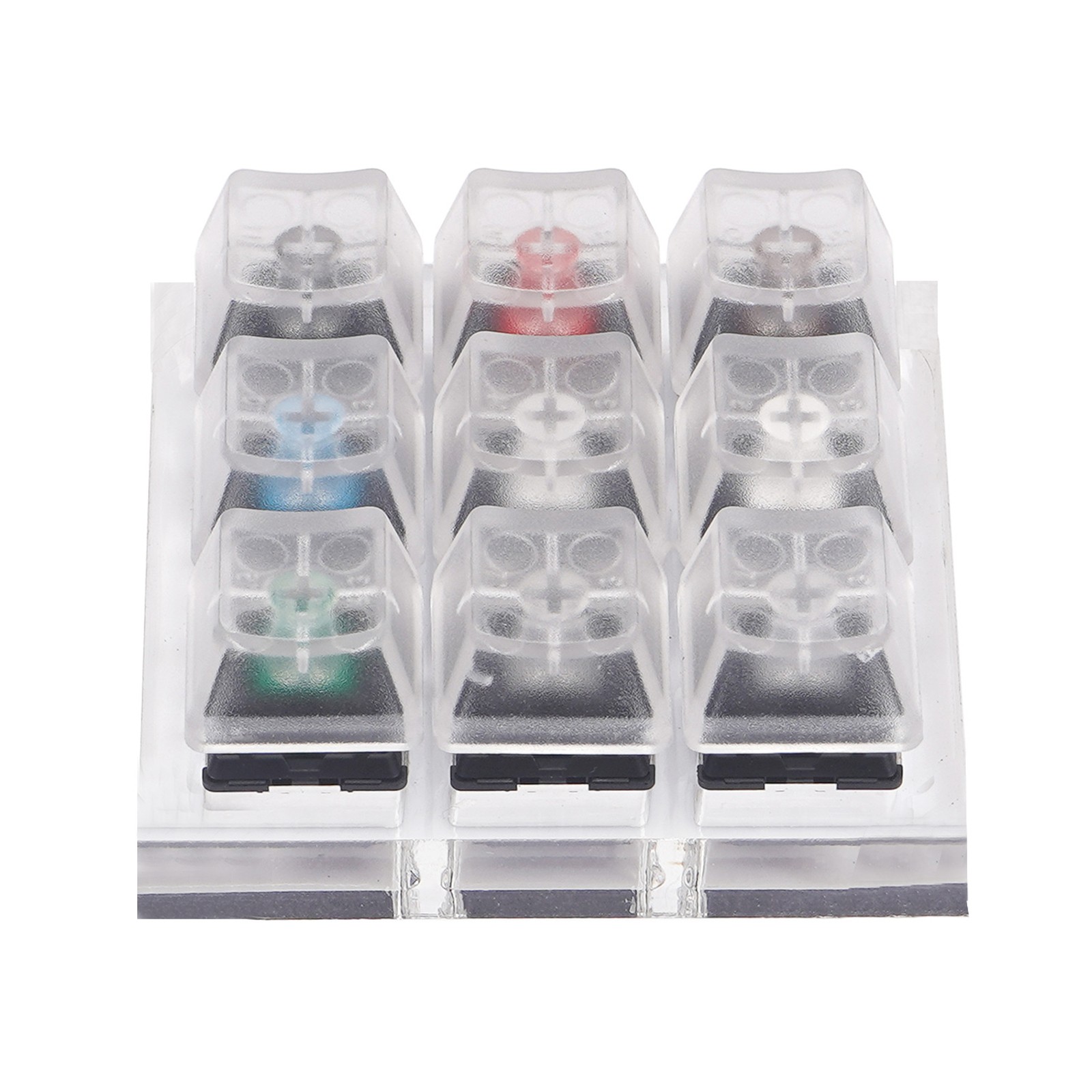 Acrylic 9-Axis Tester Mechanical Keyboard Sampler Keycap Switch For Cherry MX