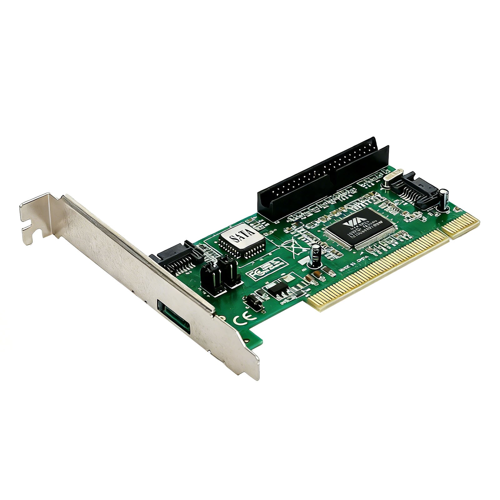 New PCI 32bit to 3 SATA+1 IDE combo RAID Card Adapter VIA6421 for XBOX360