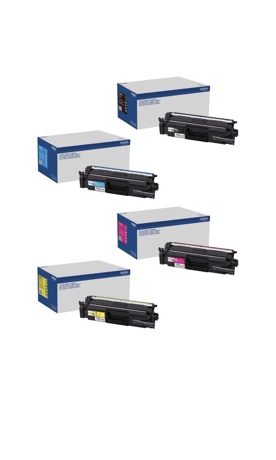 Brother 810TN color Toner Cartridge 4 Colors Set