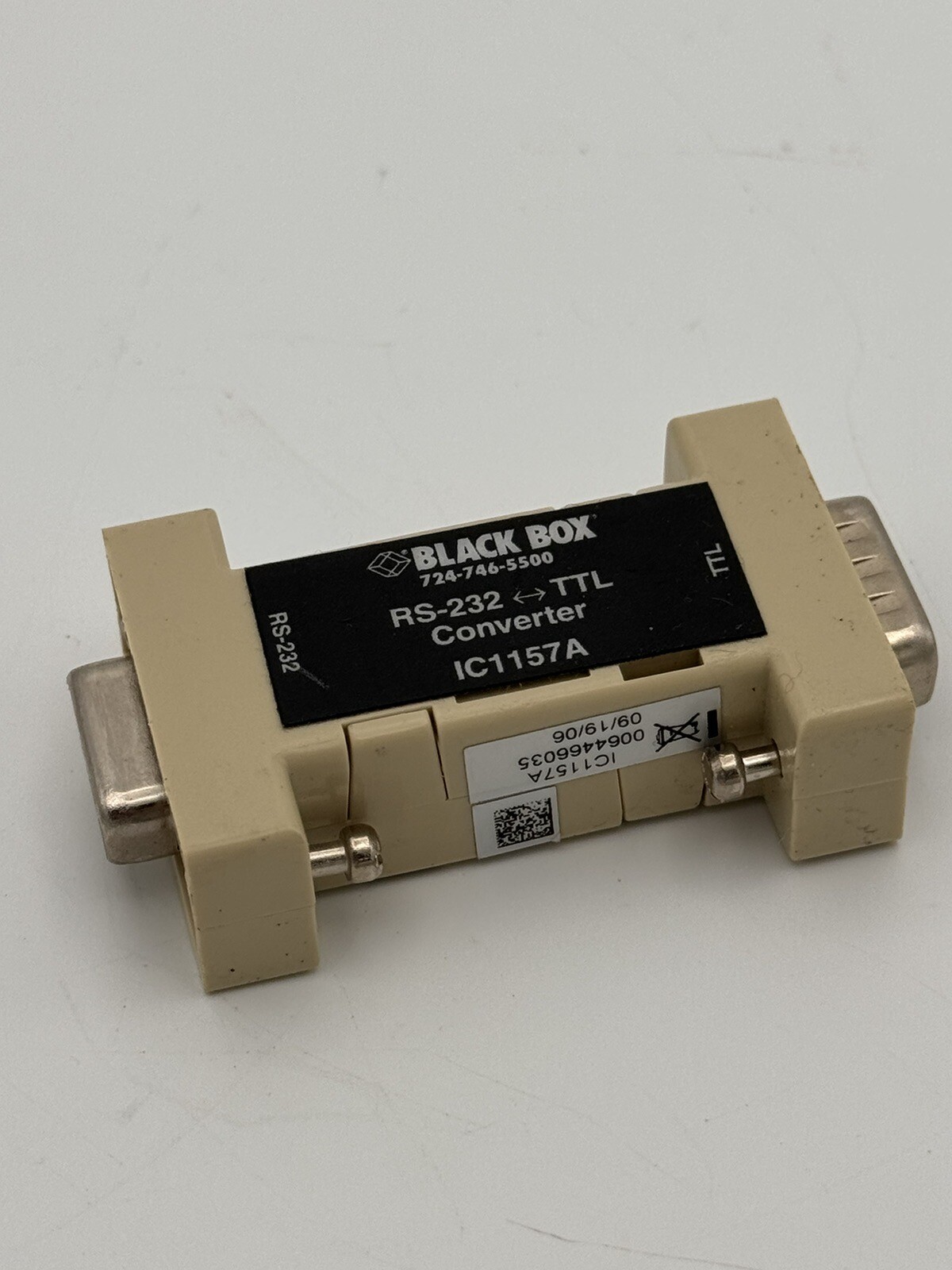 Black Box RS-232 to TTL Bidirectional Converter DB9 IC1157A