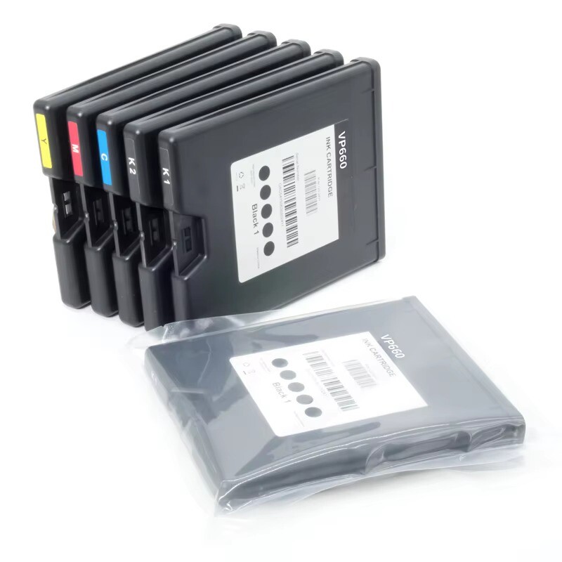 NEW INK CARTRIDGE WITH COMPATIBLE CHIP FOR VIPCOLOR VP660 LABEL PRINTER