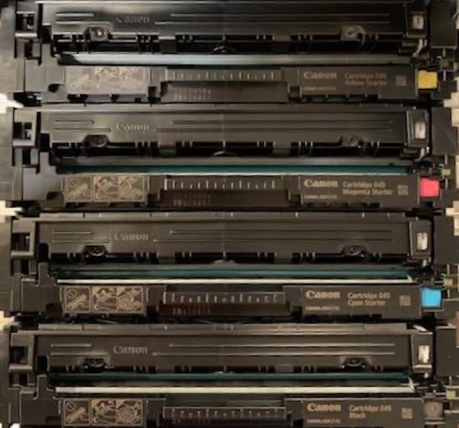 Canon Genuine OEM 045 Black and Color LaserJet Toner Cartridges (Set of 4)