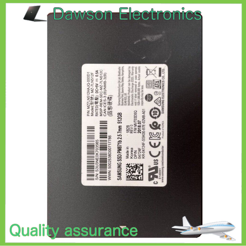 Samsung PM871b SATA 512GB  III 2.5" SSD 6.0Gbps MZ-7LN1T0C Solid State Drive