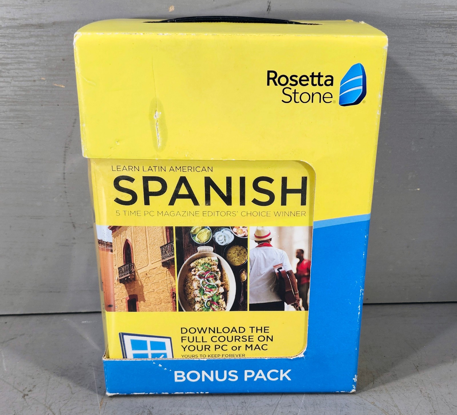 Rosetta Stone Learn Latin American Spanish Lifetime Bonus Pack *New Sealed*