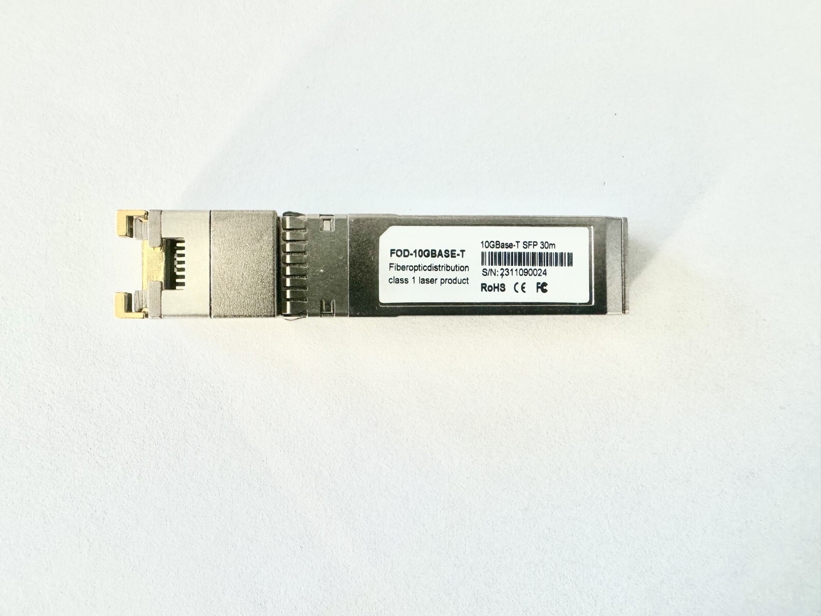 TRENDnet TEG-10GBRJ Compatible 10GBASE-T SFP+ Copper RJ-45 30m Transceiver-0975