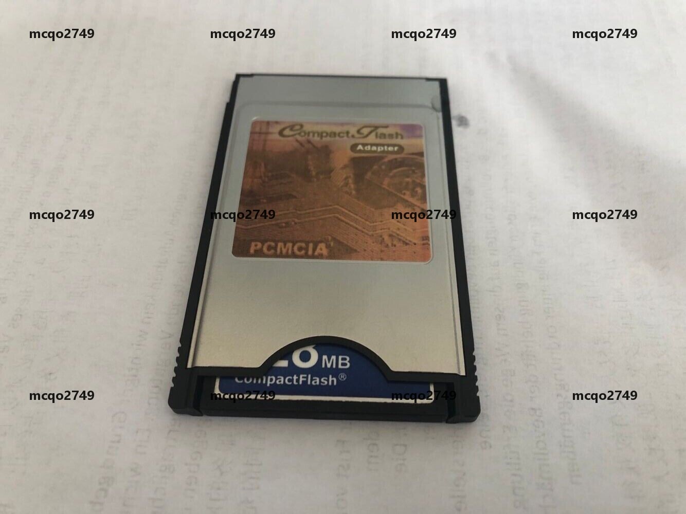SANDISK 128MB Compact Flash +ATA PC card PCMCIA Adapter JANOME Machine